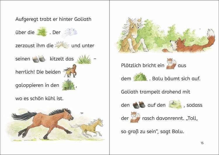 Produktbild: Lesenlernen in 3 Schritten - Die sch&ouml;nsten Pferdegeschichten