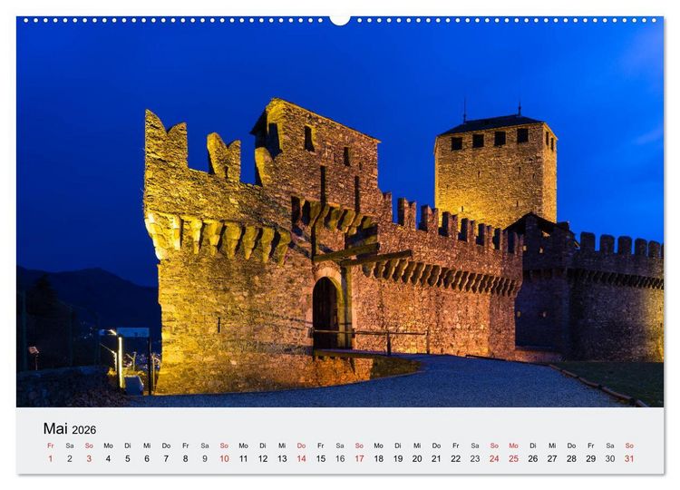 Produktbild: Tessin - Ticino (hochwertiger Premium Wandkalender 2026 DIN A2 quer), Kunstdruck in Hochglanz
