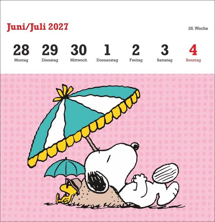 Produktbild: Peanuts Premium-Postkartenkalender 2027