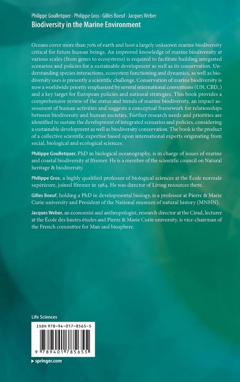 Produktbild: Biodiversity in the Marine Environment