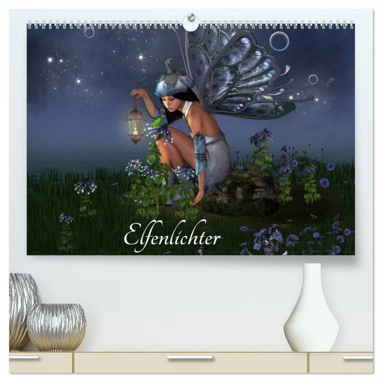 Produktbild: Elfenlichter (hochwertiger Premium Wandkalender 2026 DIN A2 quer), Kunstdruck in Hochglanz