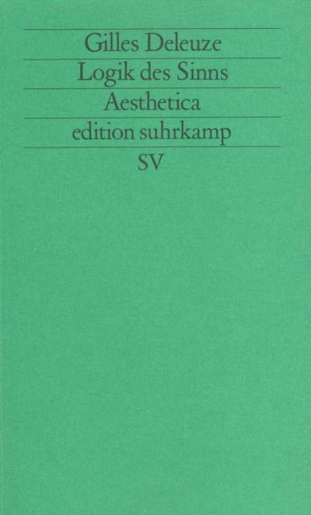 Produktbild: Logik des Sinns