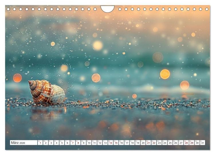 Produktbild: Sandgefl&uuml;ster und Muschelzauber (Wandkalender 2026 DIN A4 quer), CALVENDO Monatskalender