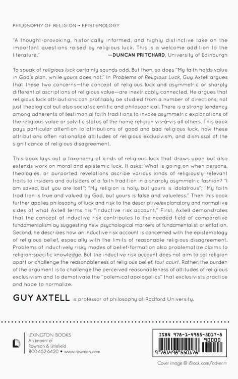 Produktbild: Problems of Religious Luck