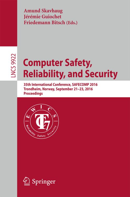 Produktbild: Computer Safety, Reliability, and Security