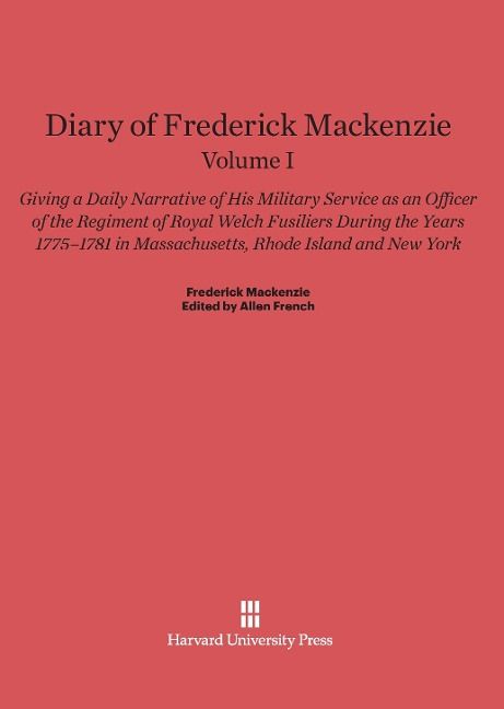 Produktbild: Diary of Frederick Mackenzie, Volume I
