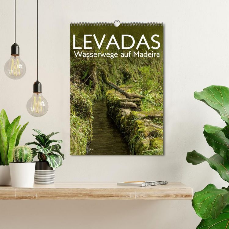 Produktbild: Levadas - Wasserwege auf Madeira (Wandkalender 2026 DIN A3 hoch), CALVENDO Monatskalender