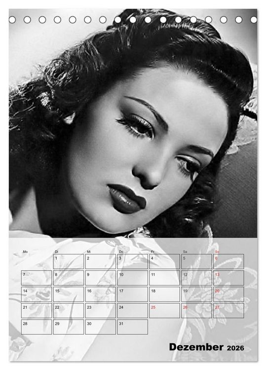 Produktbild: Filmstars der goldenen Leinwandjahre (Tischkalender 2026 DIN A5 hoch), CALVENDO Monatskalender