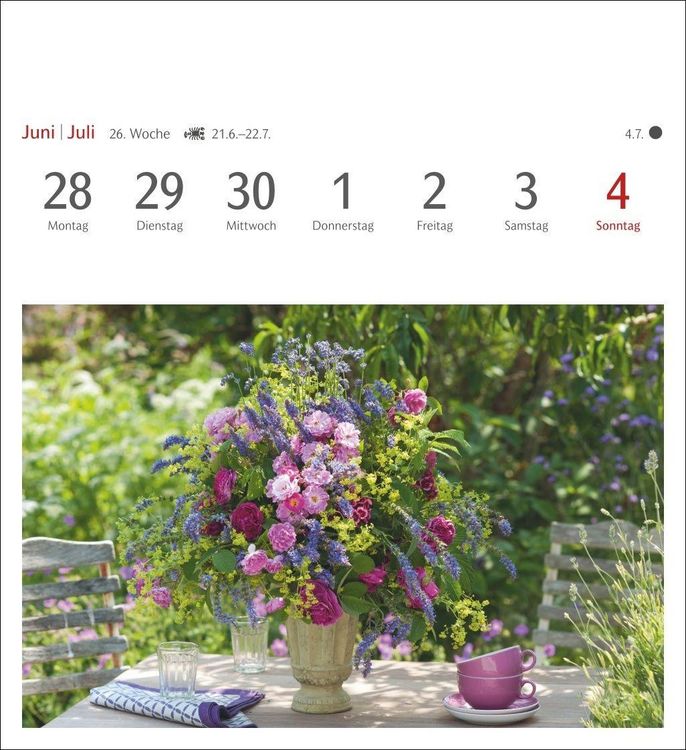 Produktbild: Blumenpracht Postkartenkalender 2027 - Wochenkalender mit 53 Postkarten