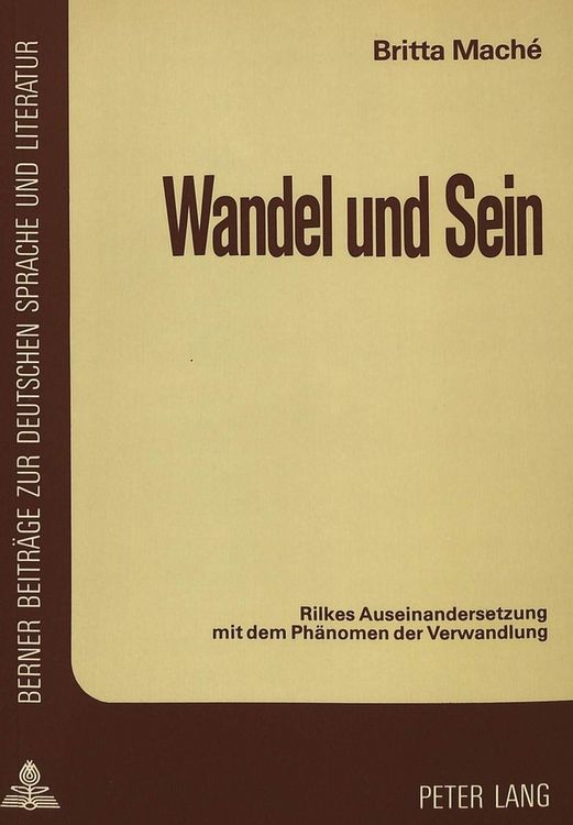 Produktbild: Wandel und Sein