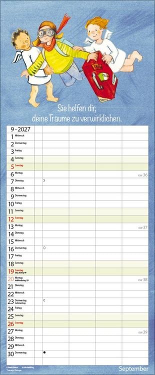 Produktbild: Familientimer Schutzengel 2027