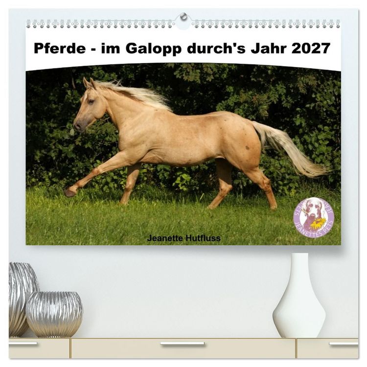 Produktbild: Pferde - im Galopp durch's Jahr 2027 (hochwertiger Premium Wandkalender 2027 DIN A2 quer), Kunstdruck in Hochglanz
