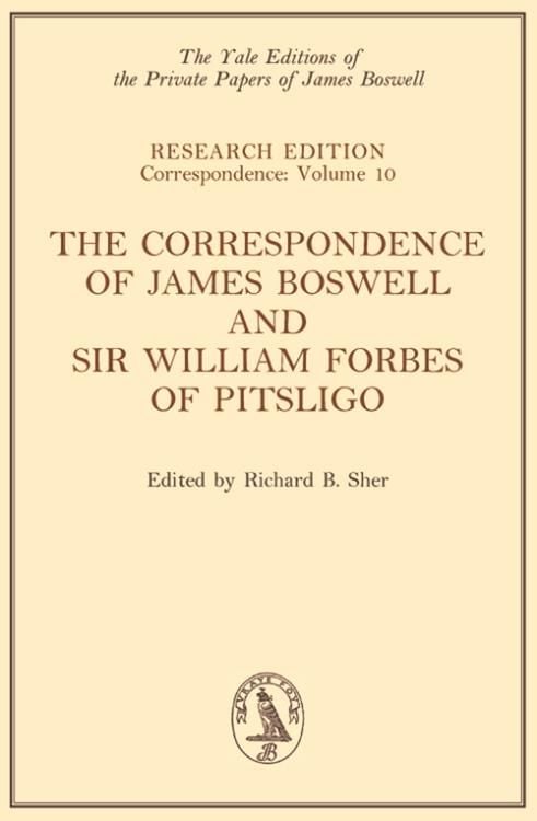 Produktbild: Correspondence of James Boswell and Sir William Forbes of Pitsligo