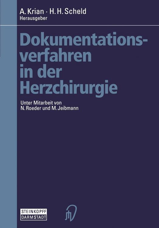 Produktbild: Dokumentationsverfahren in der Herzchirurgie