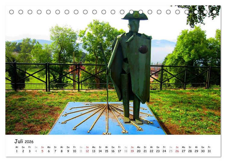 Produktbild: Jakobsweg - Camino Primitivo (Tischkalender 2026 DIN A5 quer), CALVENDO Monatskalender