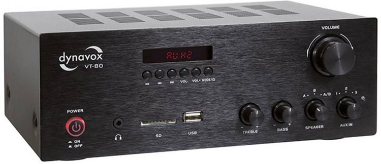 Produktbild: Dynavox VT-80 Stereo-Verst&auml;rker 2 x 160W Schwarz Bluetooth&reg;, USB