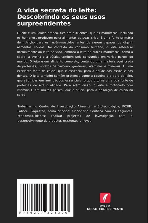 Produktbild: A vida secreta do leite: Descobrindo os seus usos surpreendentes