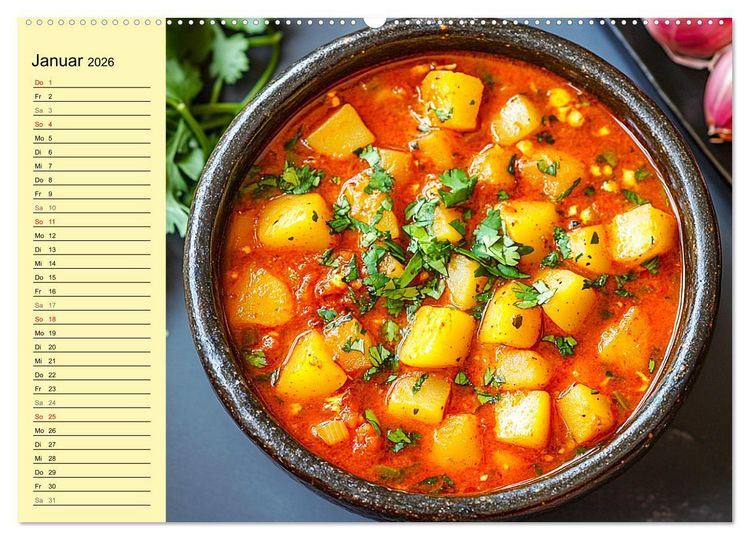 Produktbild: Herzhafte Kartoffeln. Leckeres aus der Super-Knolle (Wandkalender 2026 DIN A2 quer), CALVENDO Monatskalender