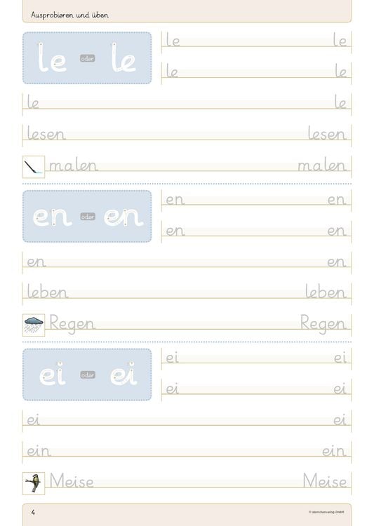 Produktbild: Ich kann die Grundschrift Teil B - &Uuml;bungsheft