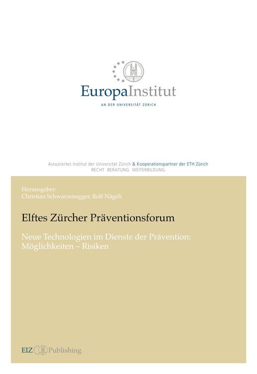 Bild vom Artikel Elftes Zürcher Präventionsforum vom Autor Rolf Nägeli