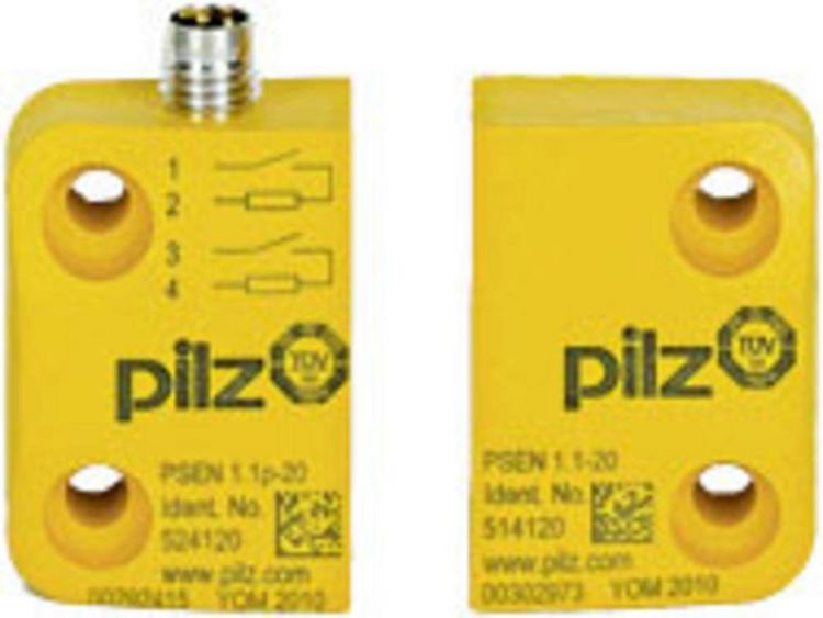 Produktbild: PILZ 504220 PSEN 1.1p-20/PSEN 1.1-20/8mm Magnetischer Sicherheitsschalter 24 V/DC IP65, IP67 1 St.