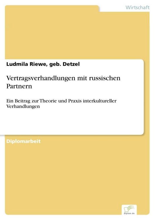 Produktbild: Vertragsverhandlungen mit russischen Partnern