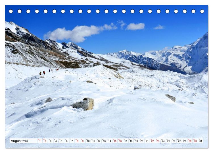 Produktbild: MANASLU HIMAL gewaltige Bergriesen (Tischkalender 2026 DIN A5 quer), CALVENDO Monatskalender