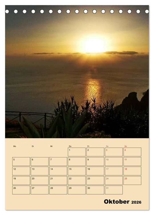 Produktbild: Abenteuer Madeira (Tischkalender 2026 DIN A5 hoch), CALVENDO Monatskalender