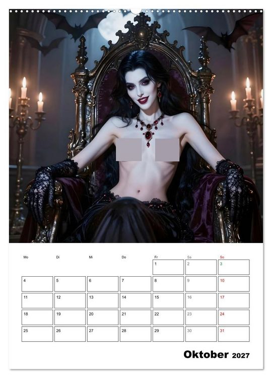 Produktbild: Mystische Engel (hochwertiger Premium Wandkalender 2027 DIN A2 hoch), Kunstdruck in Hochglanz
