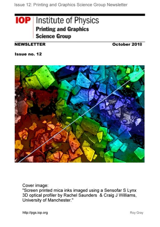 Produktbild: Issue #12 Printing and Graphics Science Group Newsletter (Printing and Graphics Science Group Newsletters, #7)