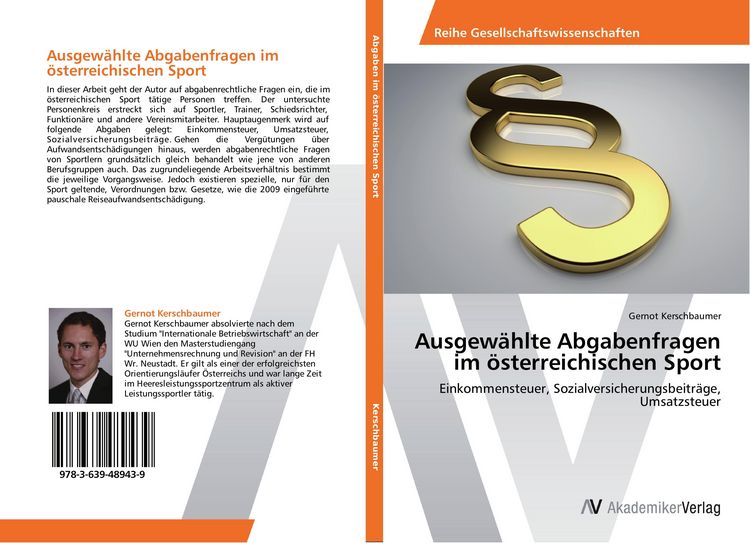 Produktbild: Ausgew&auml;hlte Abgabenfragen im &ouml;sterreichischen Sport