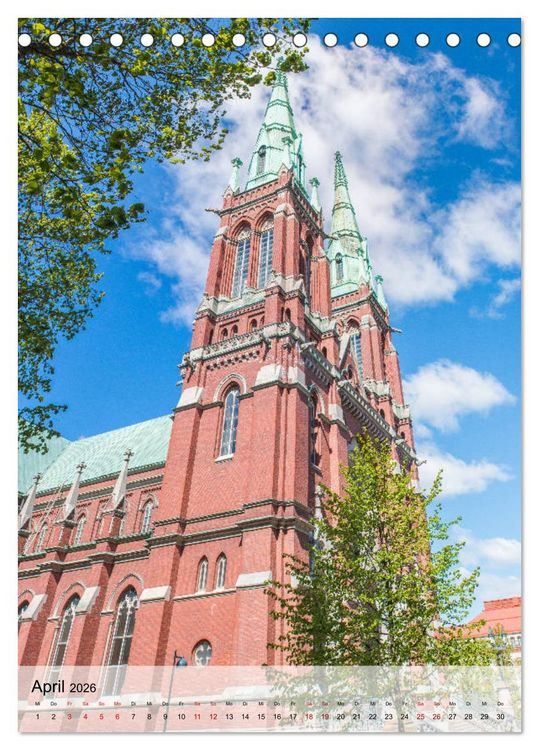 Produktbild: Helsinki - Sehensw&uuml;rdigkeiten (Tischkalender 2026 DIN A5 hoch), CALVENDO Monatskalender