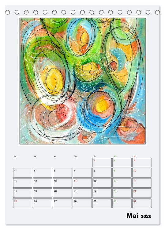 Produktbild: New Art Deco (Tischkalender 2026 DIN A5 hoch), CALVENDO Monatskalender