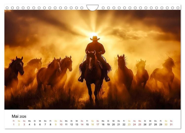 Produktbild: Westernwelt (Wandkalender 2026 DIN A4 quer), CALVENDO Monatskalender