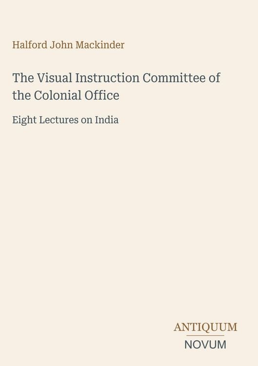 Produktbild: The Visual Instruction Committee of the Colonial Office