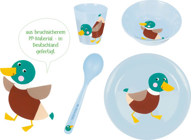 Produktbild: Geschirr Geschenkset Ente - Freche Rasselbande