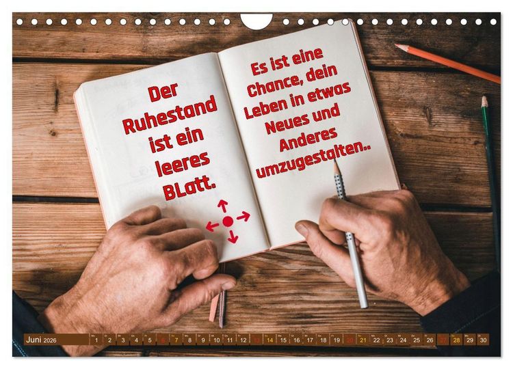 Produktbild: Auf zu neuen Ufern - Ruhestand (Wandkalender 2026 DIN A4 quer), CALVENDO Monatskalender