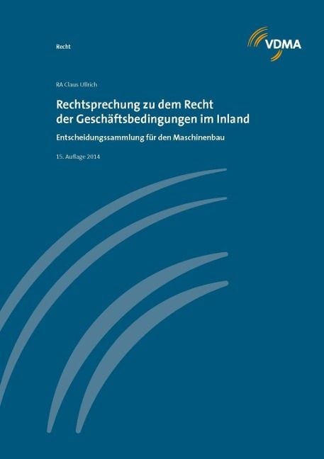 Produktbild: Rechtsprechnung zu dem Recht der Gesch&auml;ftsdingungen im Inland