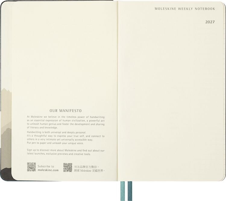 Produktbild: Moleskine 12 Monate Der Herr der Ringe Wochen-Notizkalender 2027, L/A5, 1 Wo = 1 Seite, fester Einband