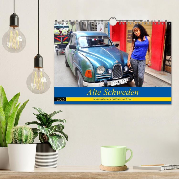 Produktbild: Alte Schweden - Schwedische Oldtimer in Kuba (Wandkalender 2026 DIN A4 quer), CALVENDO Monatskalender