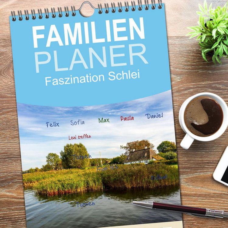 Produktbild: Familienplaner 2026 - Faszination Schlei mit 5 Spalten (Wandkalender, 21 x 45 cm) CALVENDO