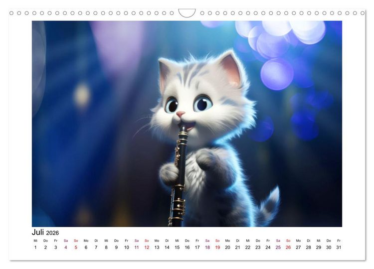 Produktbild: CatDogBand (Wandkalender 2026 DIN A3 quer), CALVENDO Monatskalender