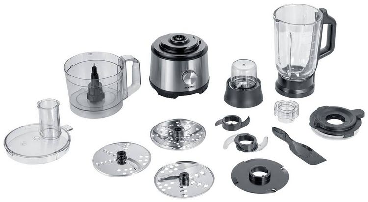 Produktbild: Severin KM 3892 K&uuml;chenmaschine 1200W Silber, Schwarz