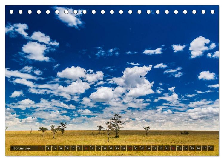 Produktbild: Kenia 2026 (Tischkalender 2026 DIN A5 quer), CALVENDO Monatskalender