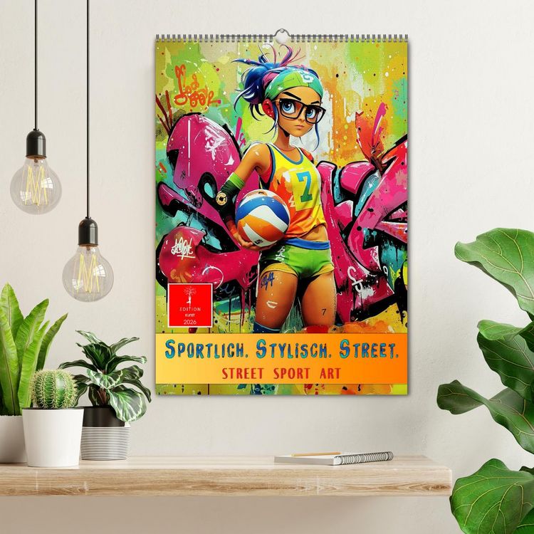 Produktbild: Sportlich. Stylisch. Street. (Wandkalender 2026 DIN A2 hoch), CALVENDO Monatskalender
