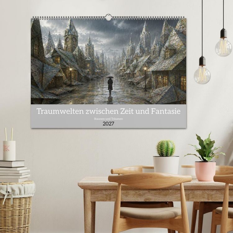 Produktbild: Traumwelten zwischen Zeit und Fantasie (Wandkalender 2027 DIN A2 quer), CALVENDO Monatskalender