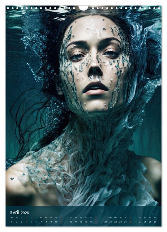 Produktbild: Femmes Aquatiques (Calendrier mural 2026 DIN A3 horizontal), CALVENDO calendrier mensuel
