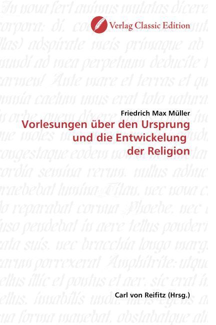 Produktbild: M&uuml;ller, F: Vorlesungen &uuml;ber den Ursprung und die Entwickelun