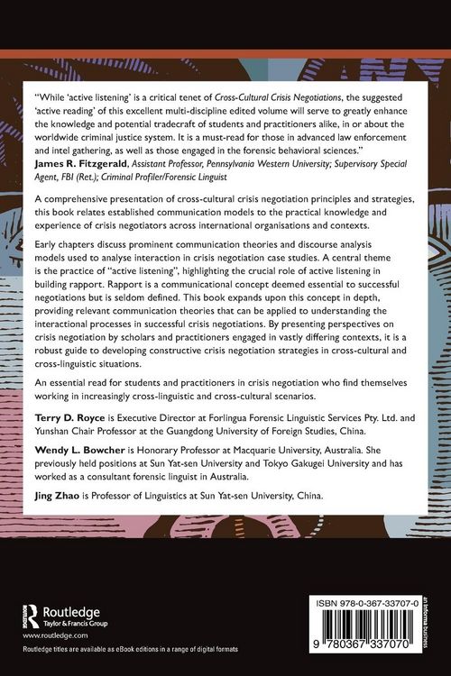 Produktbild: Cross-Cultural Crisis Negotiations
