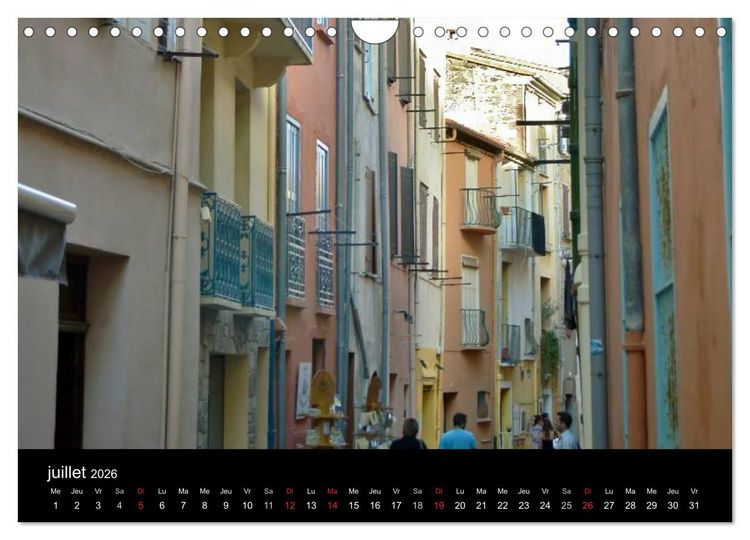 Produktbild: Un jour COLLIOURE (Calendrier mural 2026 DIN A4 vertical), CALVENDO calendrier mensuel